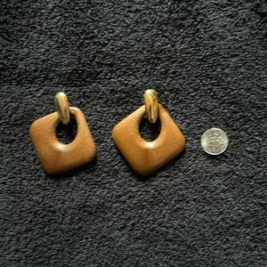 Square Wooden Earrings